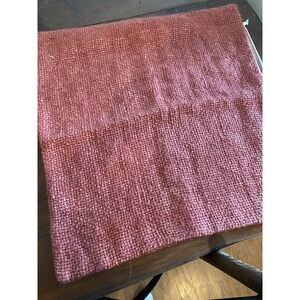 New Pottery Barn Faye Linen Textured Pillow Cover‎ Sumac Red 20” Linen Back Zip